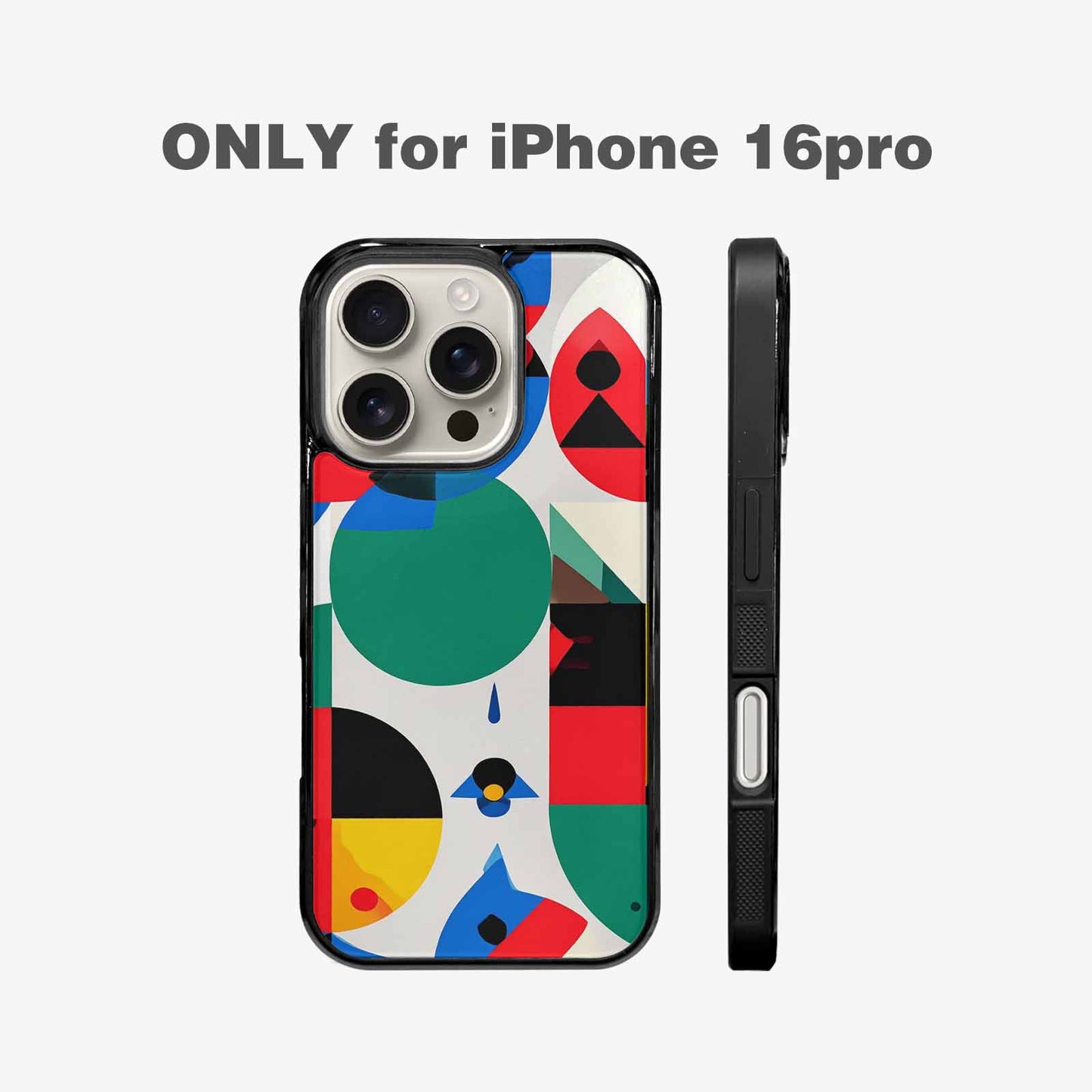 iPhone 16 Pro Case — 1960s Mod Cartoon Art Pattern, Unique Phone Case Design