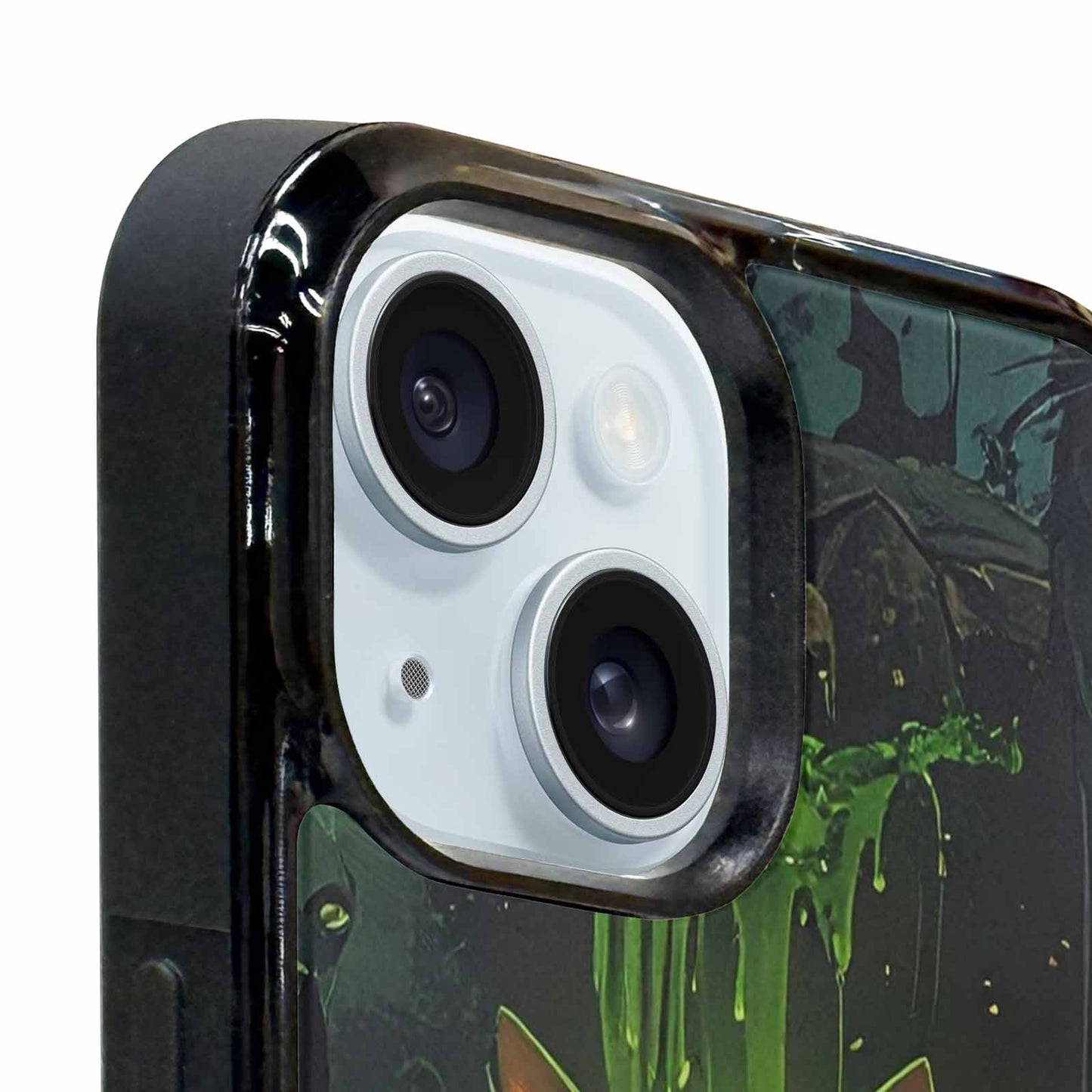 iPhone 15 Plus Case — Toxic Melting Skeleton Cats Small Toxic, Custom Printed Phone Case