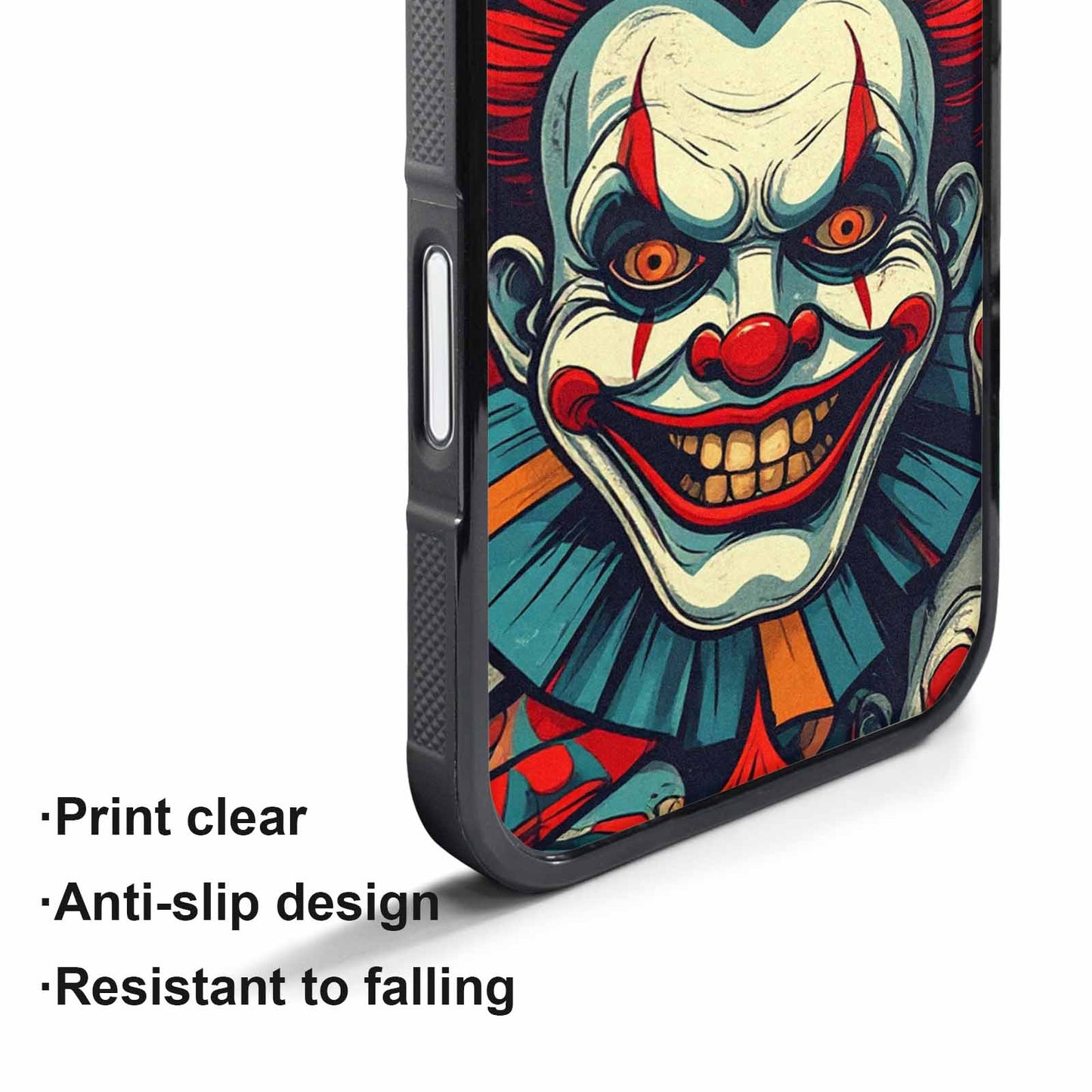 iPhone 17 Air Case — Evil Circus Heads Faces Overlapping Cartoon, Custom Made Phone Cover