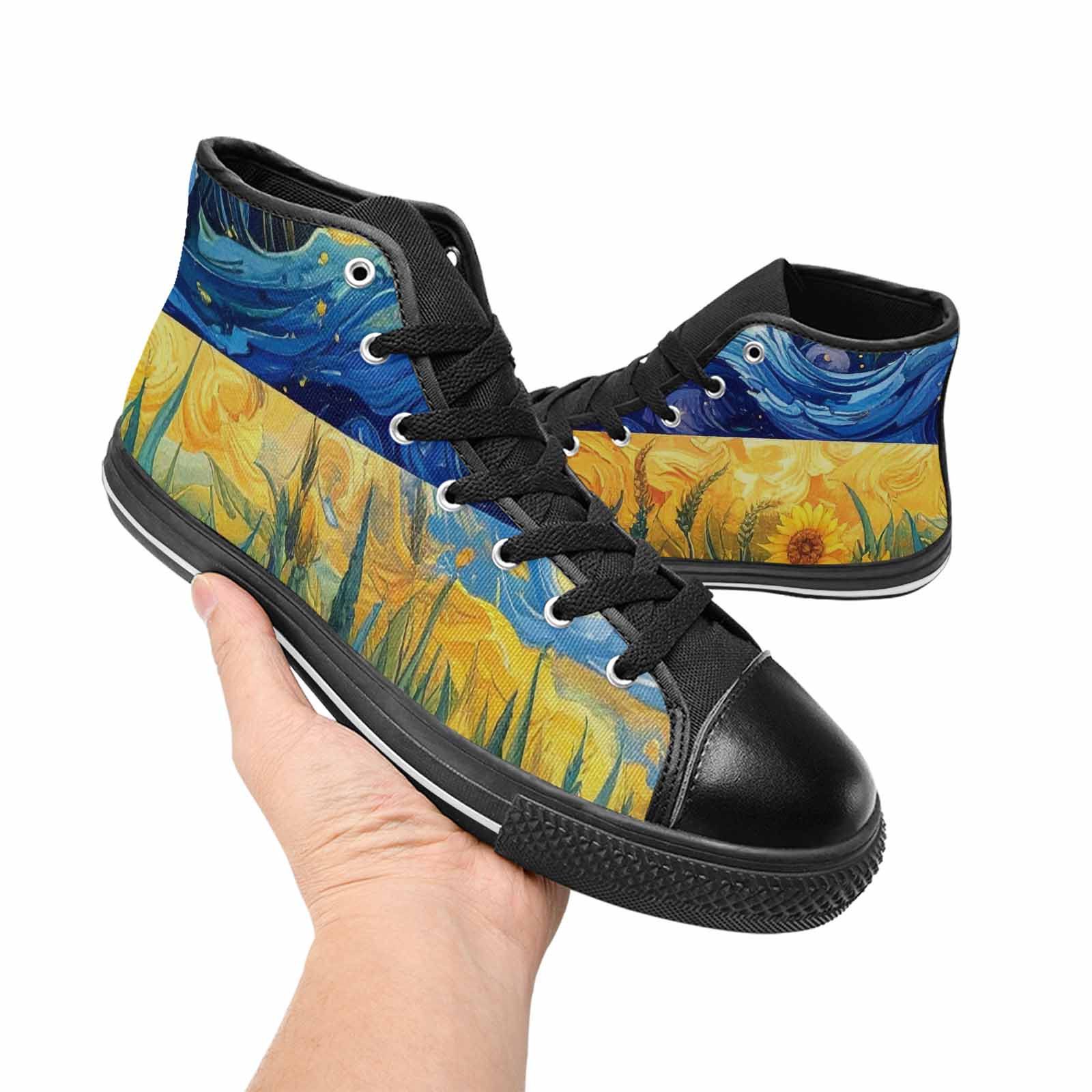 MEN'S Blend All Versions High Top Canvas Vibrant Chaos Shoes