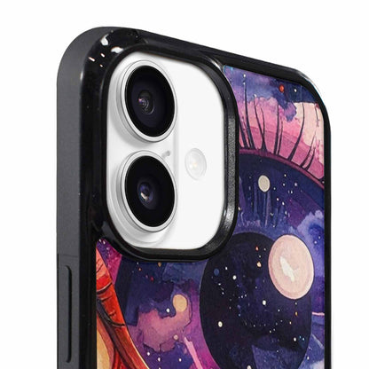 iPhone 17 Case — Cartoon Eyeballs Galaxy Space, Unique Phone Case Design