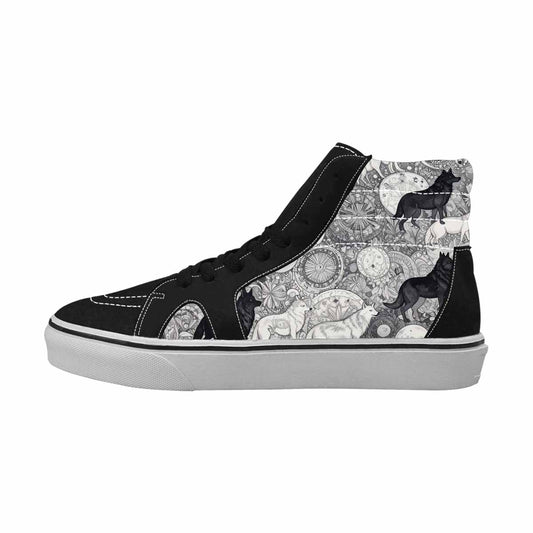 WOMEN'S Wolves Everywhere Collage High Top Canvas Dreamcore Sneakers