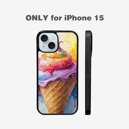 iPhone 15 Case — Melting Icecream Collage Custom, Custom Phone Case