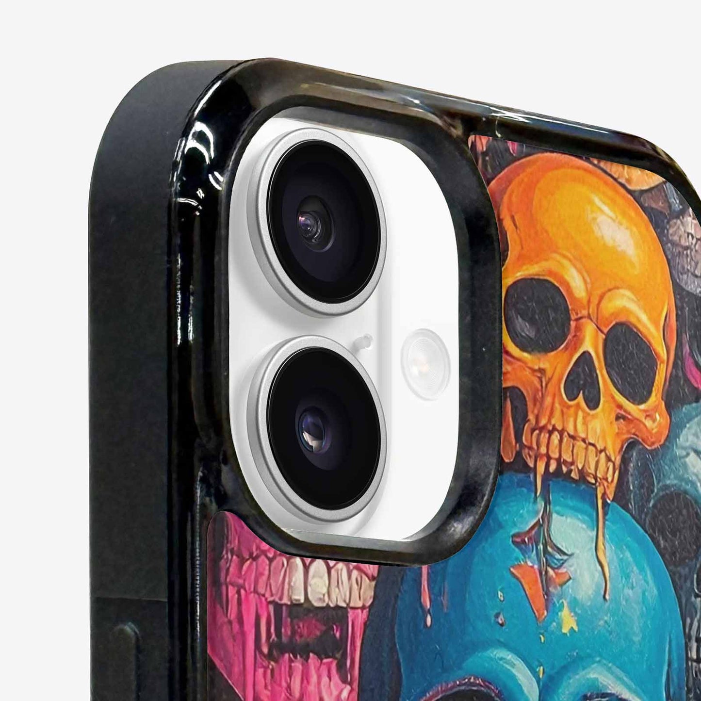 iPhone 16 Plus Case — Skulls General Skulls Pattern, Custom Printed Phone Case
