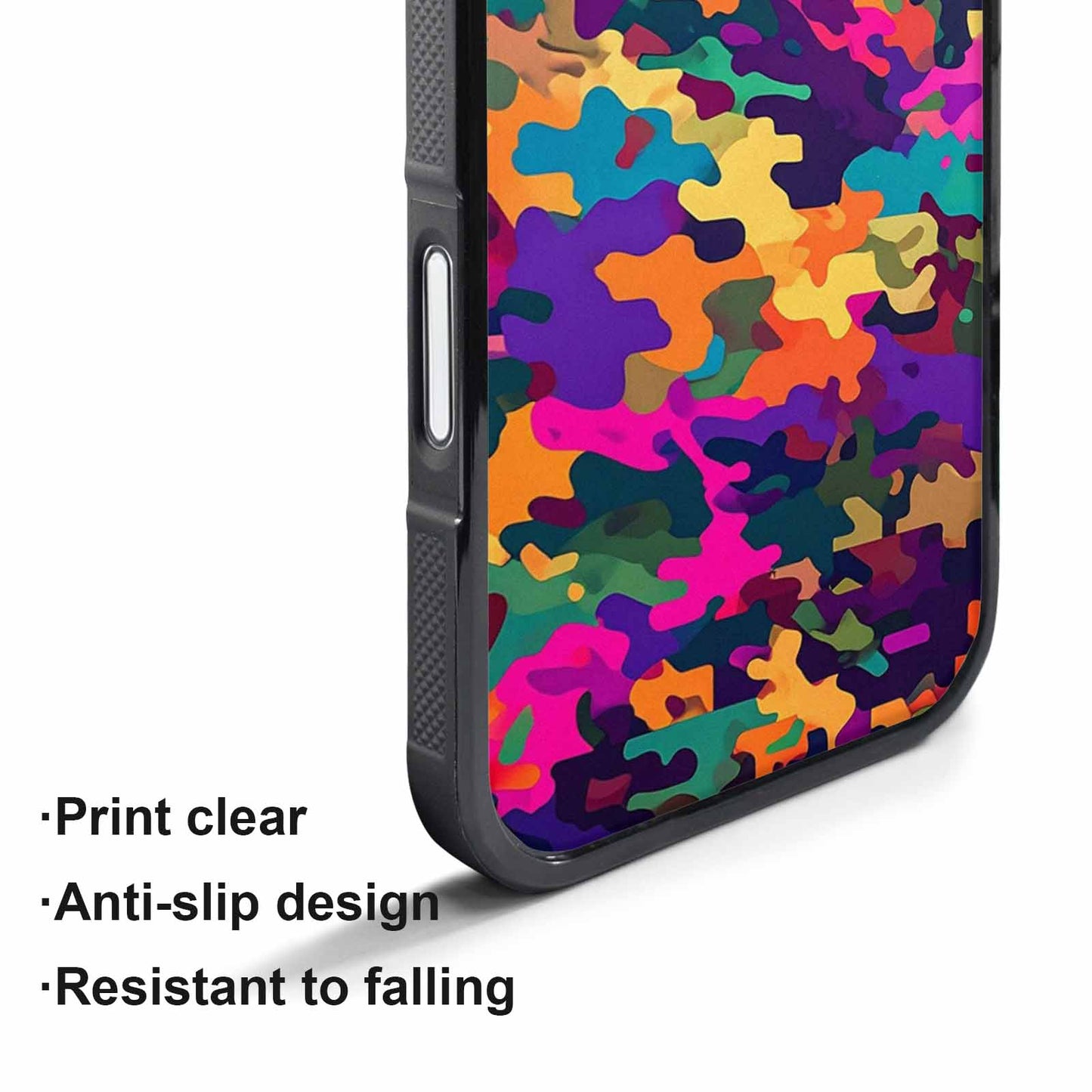 iPhone 17 Pro Case — Small Military Camouflage Blotch Pattern Camo, Custom Made Phone Cover
