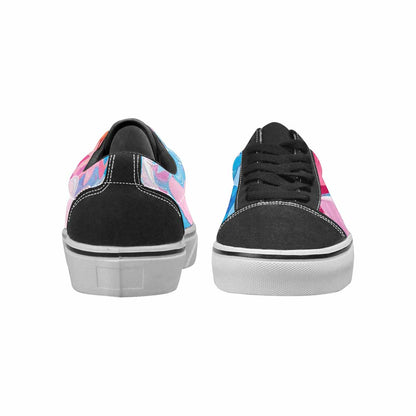 WOMEN'S Transgender Pride Flag Lace-Up Canvas Cottagecore Sneakers