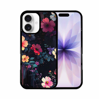 iPhone 17 Case — Shadowy Glitch Floral Pattern Floral, Custom Made Phone Cover