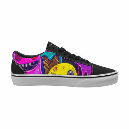 WOMEN'S Ice Cream Monsters  Lace-Up Canvas Dreamcore Custom Shoes