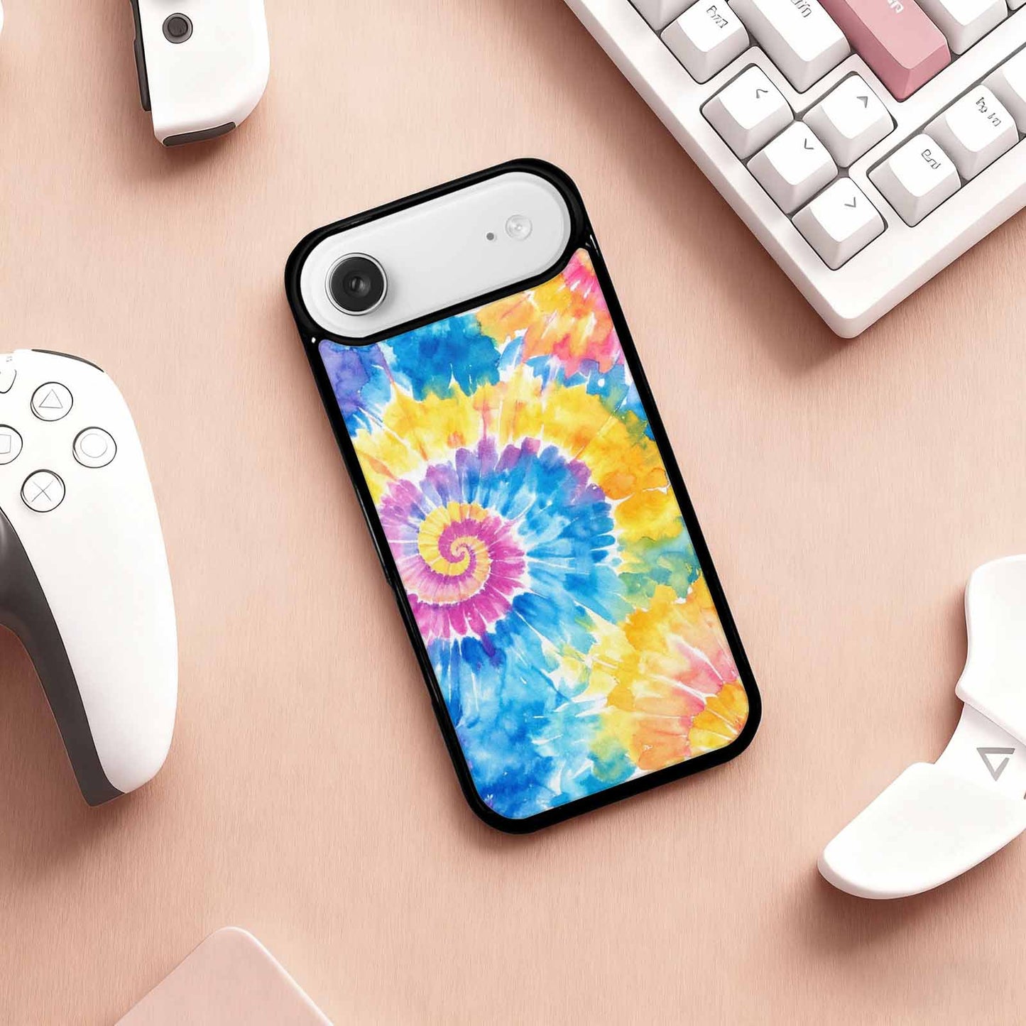 iPhone 17 Air Case — Small Tie Dye Swirl Pattern Tie, Custom Phone Case