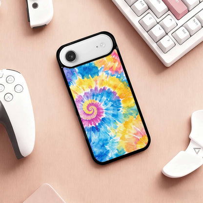 iPhone 17 Air Case — Small Tie Dye Swirl Pattern Tie, Custom Phone Case