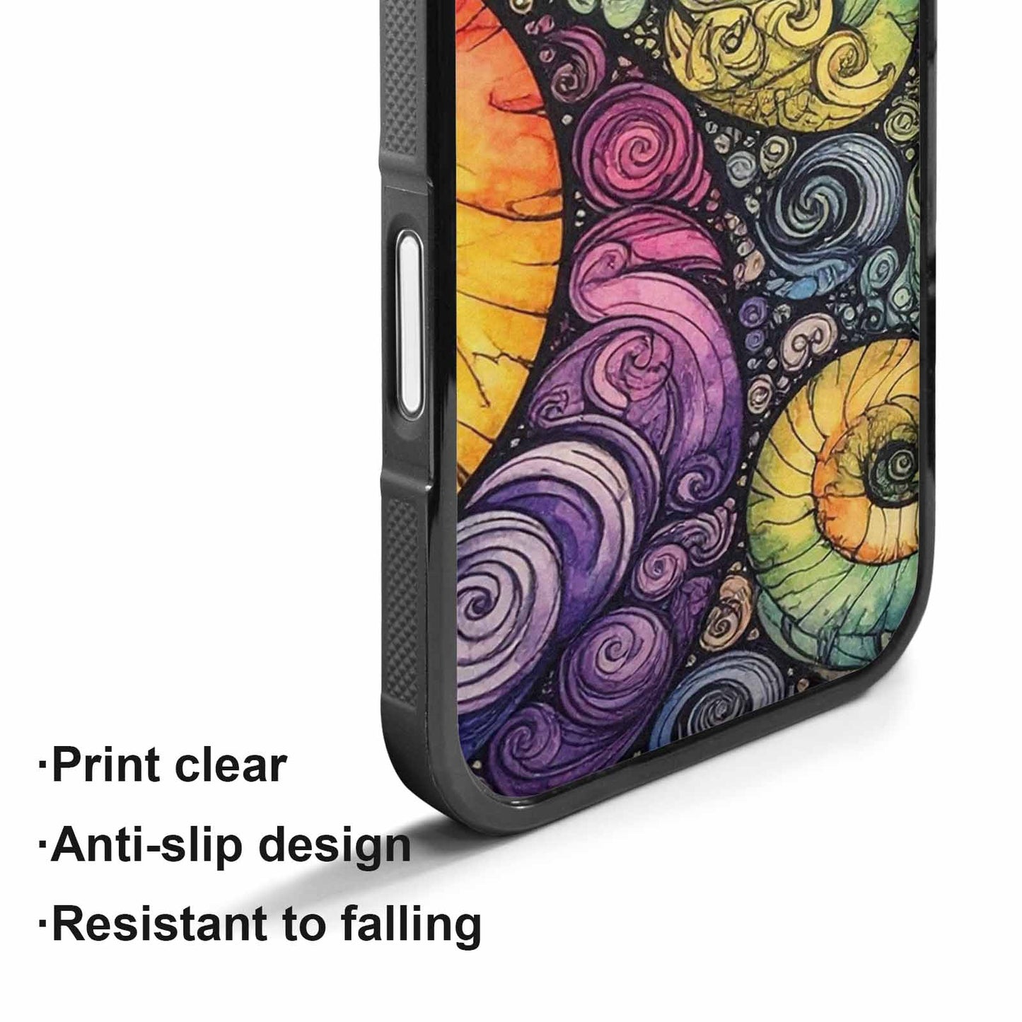 iPhone 17 Case — Tie Dye Swirls (black Tie Dye, Unique Phone Case Design