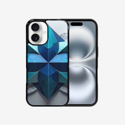 iPhone 16 Case — Geometric Origami Art Pattern, Unique Phone Case Design