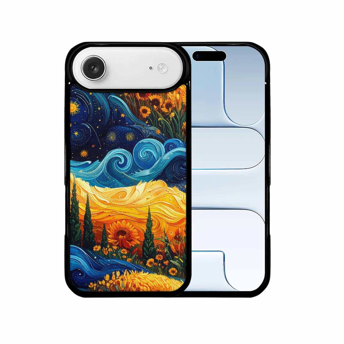iPhone 17 Air Case — Small Van Gogh Style Swirl Galaxy, Custom Art Phone Cover