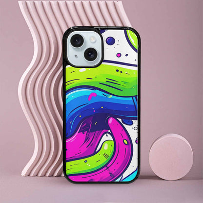 iPhone 15 Case — Acid Wash Cartoon, Custom Made Phone Cover