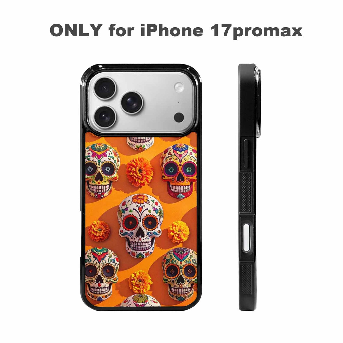 iPhone 17 Pro Max Case — Skull Dark Art Gothic Print Gothic, Custom Art Phone Cover