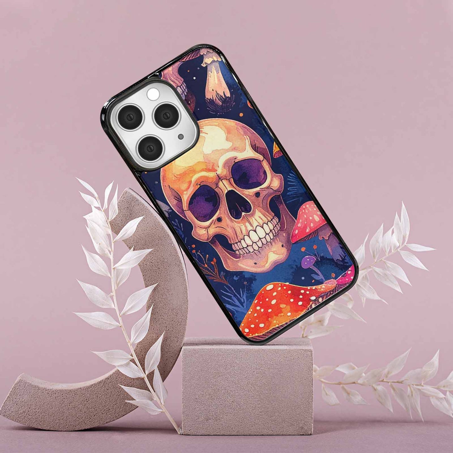 iPhone 15 Pro Max Case — Mushroom Skulls Custom, Original Design Phone Case