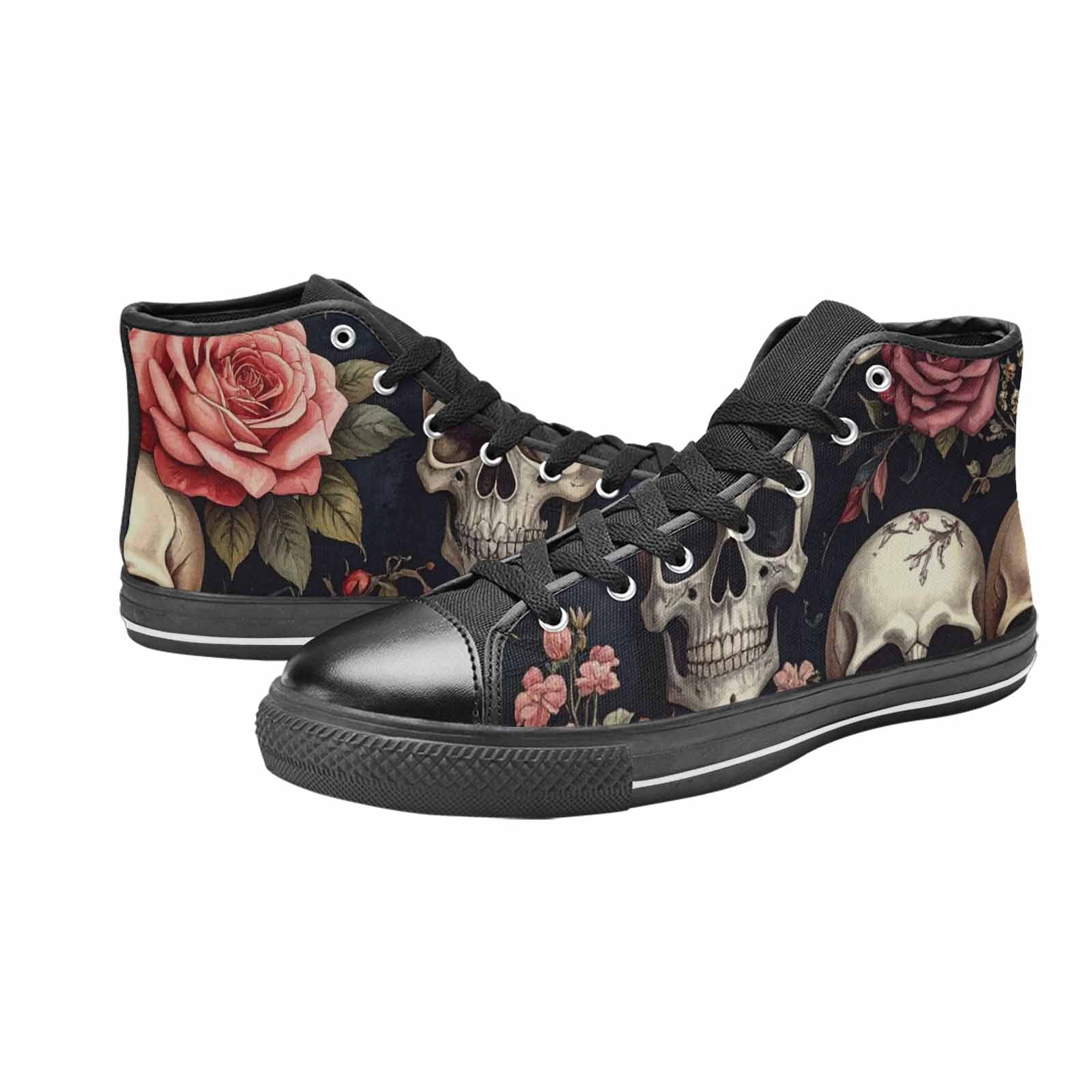 MEN'S Skulls - Roses High Top Canvas Y2K Shoes
