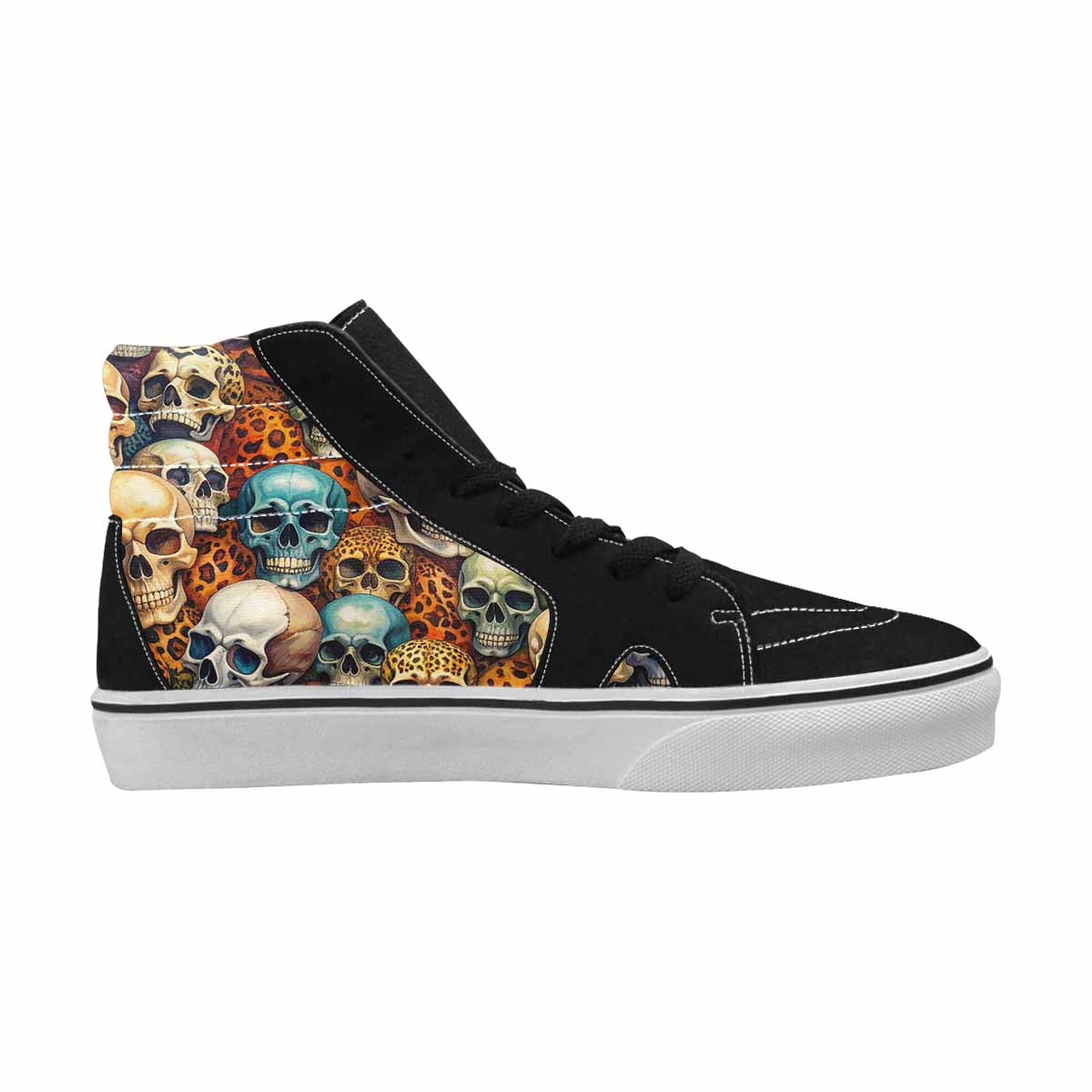 MEN'S Skulls High Top Canvas Aesthetic Custom Shoes