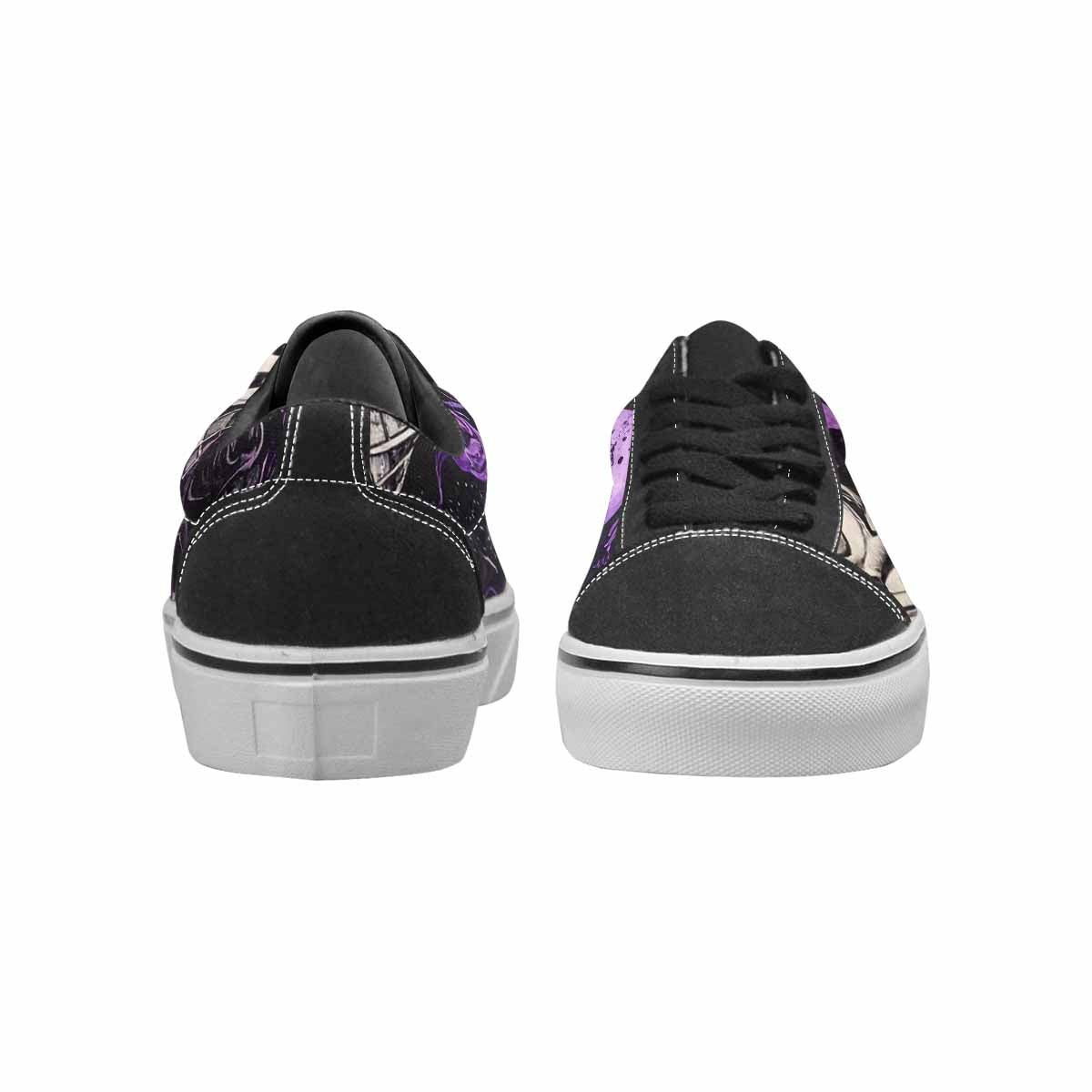 WOMEN'S Ice Cream Motif Lace-Up Canvas Neon Fantasy Custom Shoes