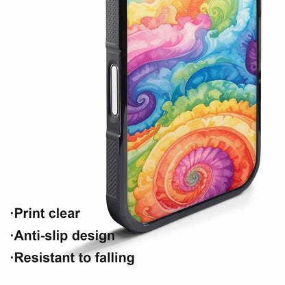 iPhone 17 Pro Case — Tie Dye Swirls Tie Dye Tie, Unique Phone Case Design