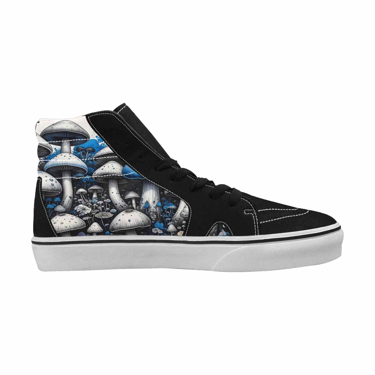 MEN'S Mushrooms (general) High Top Canvas Melting Art Custom Sneakers