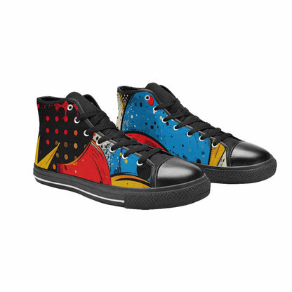 MEN'S Comic Book Halftone High Top Canvas Aesthetic Shoes