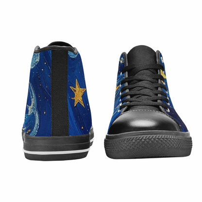 MEN'S Starry Night Galaxy High Top Canvas Y2K Sneakers