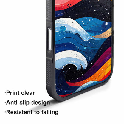 iPhone 17 Air Case — Glossy Winter Wave Seamless Cartoon Cute, Custom Phone Case