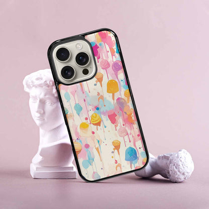 iPhone 16 Pro Case — Ice Cream Motif Ice Cream Motifs, Custom Art Phone Cover
