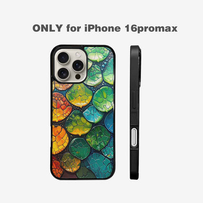 iPhone 16 Pro Max Case — Reptile Scale Full Color Vibrant Reptile, Unique Phone Case Design