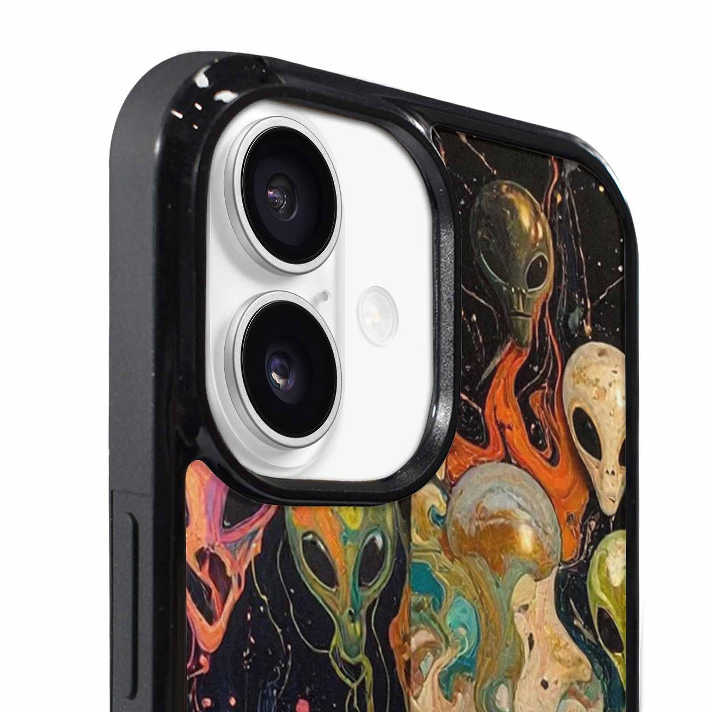iPhone 17 Case — Aliens Marblealiens Pattern Alien Scifi, Custom Designed Case Cover