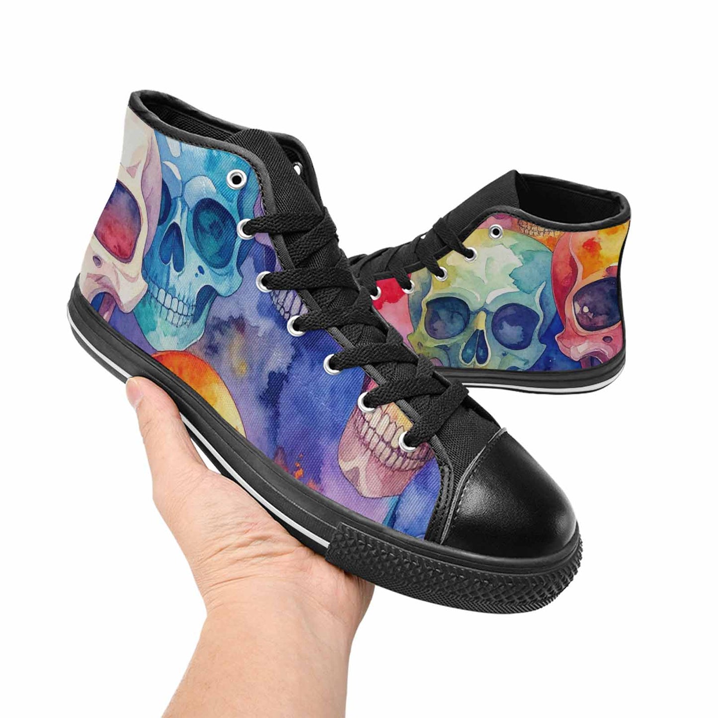 MEN'S Kulls - Watercolor High Top Canvas Grunge Shoes