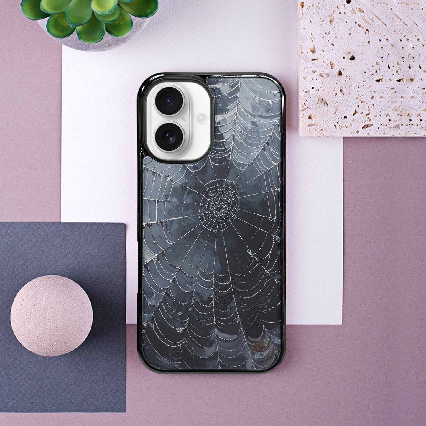 iPhone 16 Case — Spider Web Gothic Spider Web Gothic, Custom Art Phone Cover