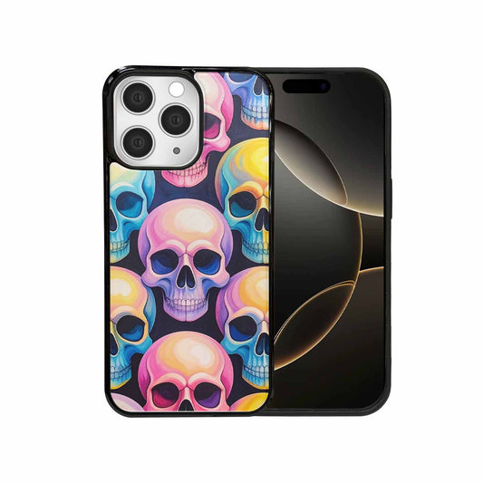 iPhone 15 Pro Max Case — Dripping Candy Skulls Custom, Custom Printed Phone Case