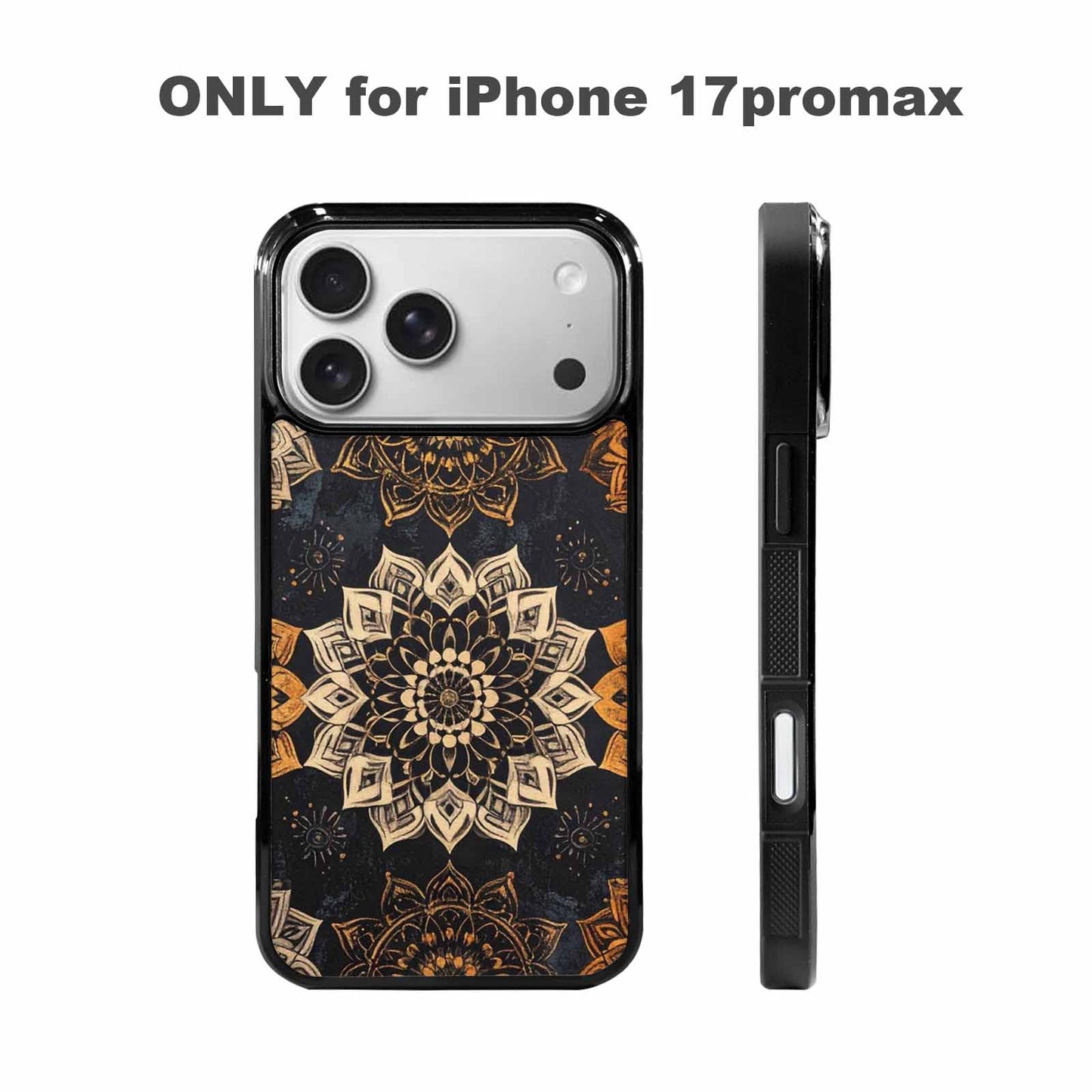 iPhone 17 Pro Max Case — Small Mandala Pattern, Randomly Floral, Custom Designed Case Cover