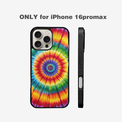 iPhone 16 Pro Max Case — Rainbow Spiral Tie Dye Alt, Customized Protective Case