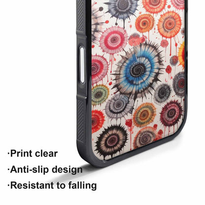 iPhone 17 Pro Max Case — Tie Dye Swirls Black Tie Dye, Custom Print Case Cover