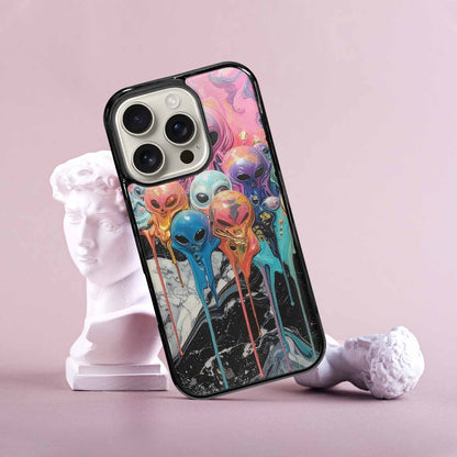 iPhone 16 Pro Case — Aliens Marblemelting Aliens Pa L2w Personalized, Custom Phone Case