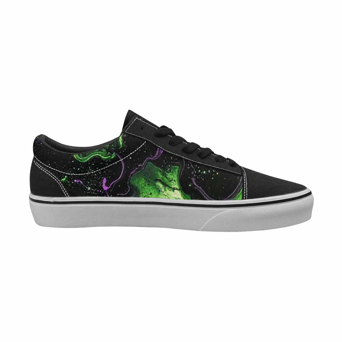WOMEN'S Galaxy Nebula Lace-Up Canvas Dreamlike Custom Shoes