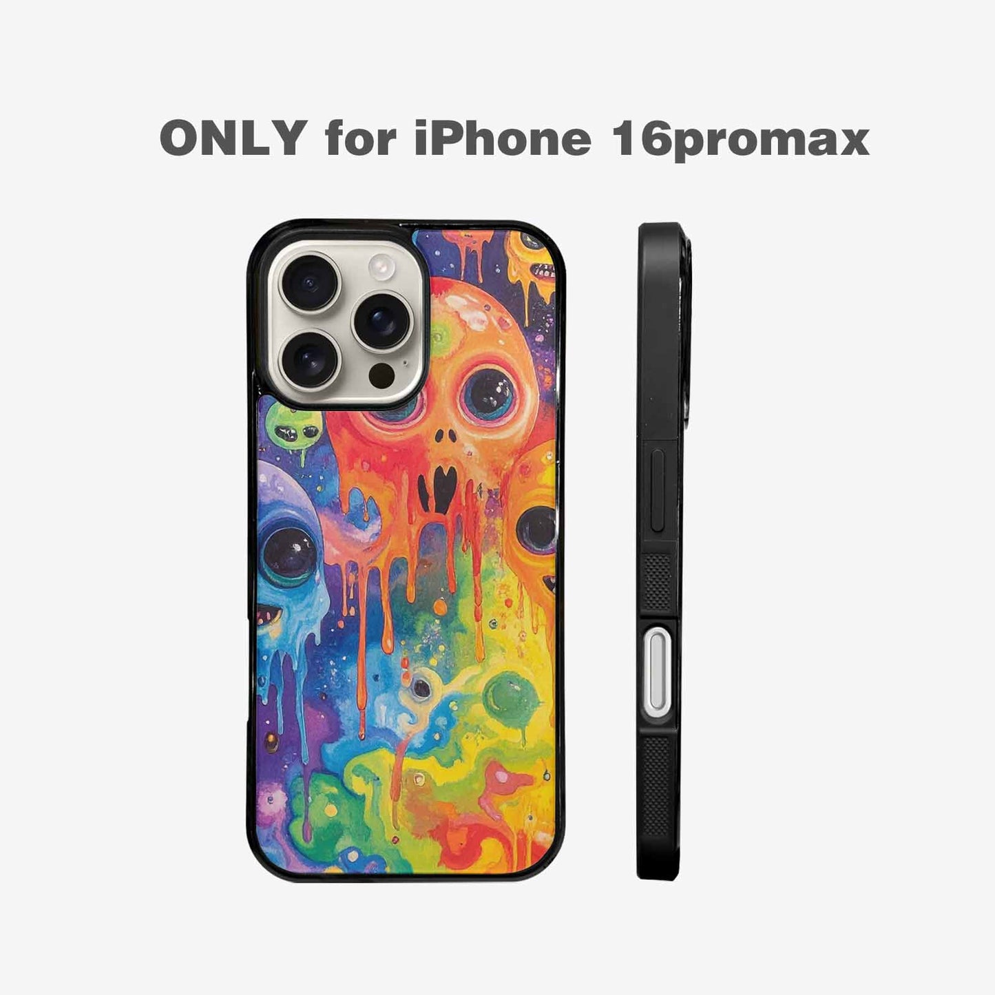 iPhone 16 Pro Max Case — Aliens Tie Dyemelting Aliens P, Custom Print Case Cover