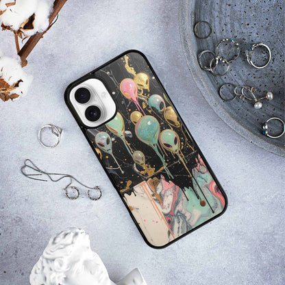 iPhone 16 Plus Case — Aliens Marblemelting Aliens Pa 7eb Personalized, Customized Protective Case