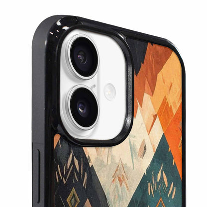 iPhone 17 Case — Small Southwestern Geometric Diamond Original Art, Personalized Phone Case