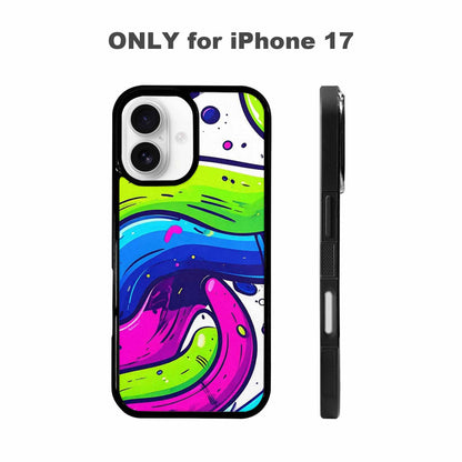 iPhone 17 Case — Acid Wash Cartoon Tie Dye, Original Design Phone Case