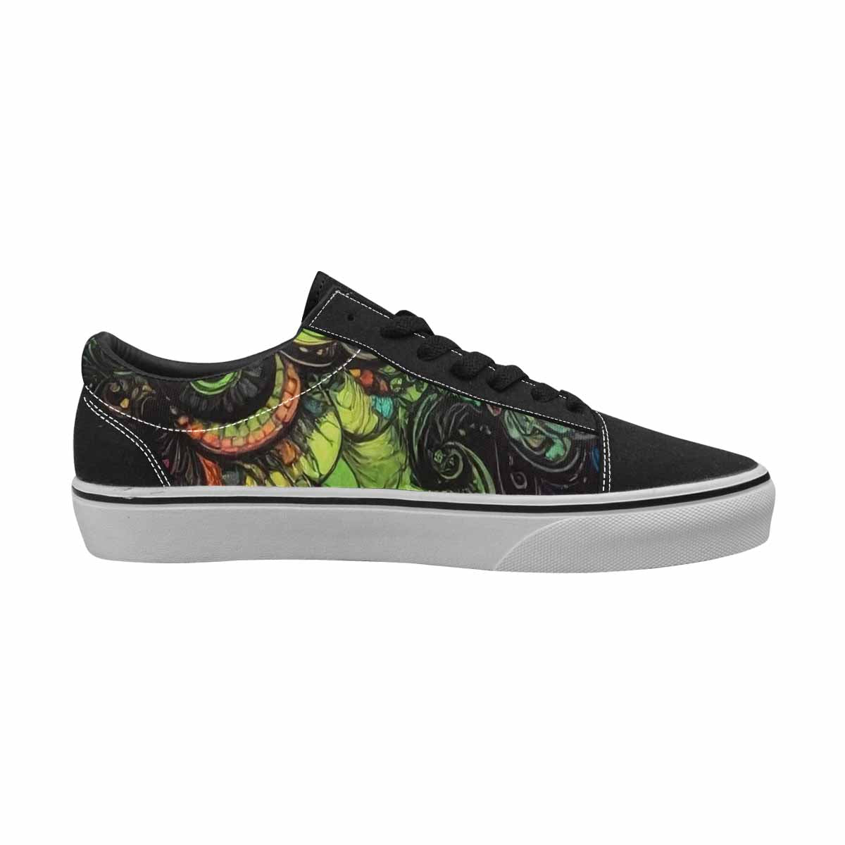 WOMEN'S Tie Lace-Up Canvas Kaleidoscope Sneakers