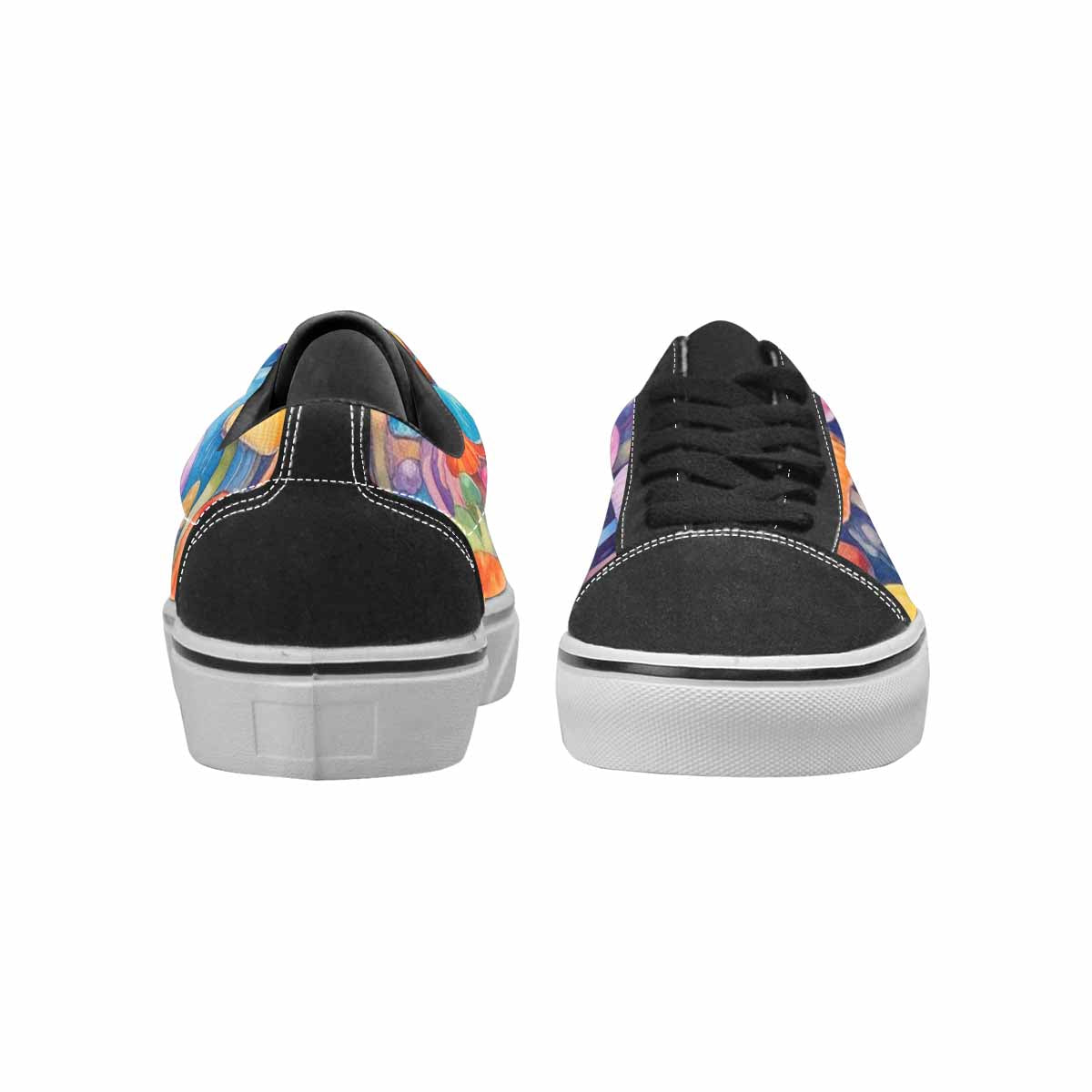 WOMEN'S Mushrooms  Tie Dye Lace-Up Canvas Dreamlike Custom Shoes