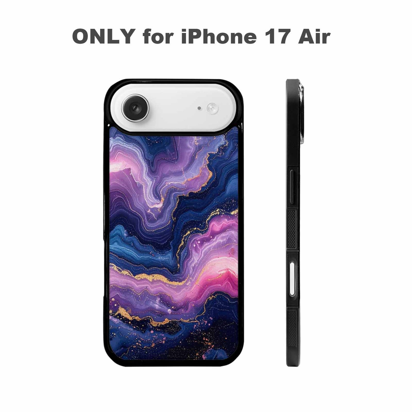 iPhone 17 Air Case — Marble Galaxy Space, Custom Printed Phone Case