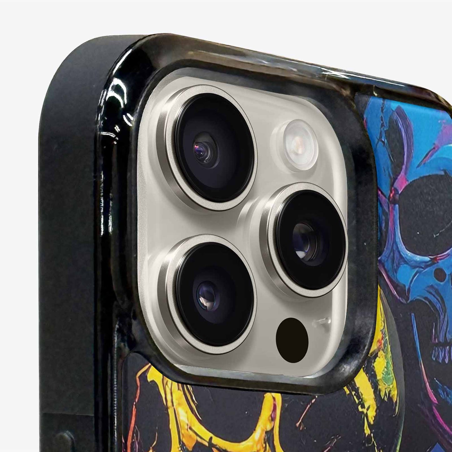 iPhone 15 Pro Max Case — 1000s Of Skulls Digital Camo Drip, Custom Art Phone Cover