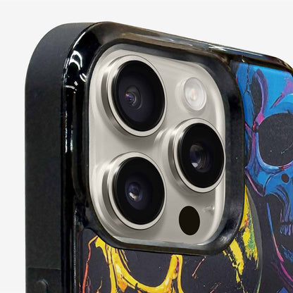 iPhone 15 Pro Max Case — 1000s Of Skulls Digital Camo Drip, Custom Printed Phone Case