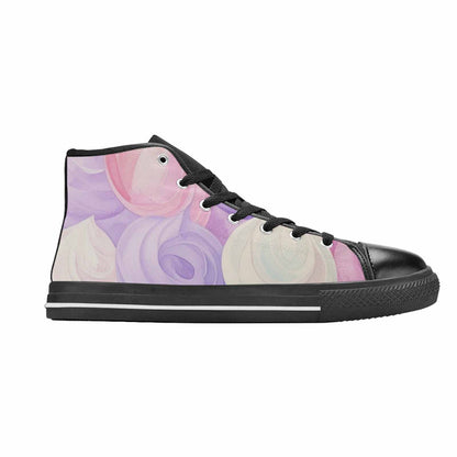 MEN'S Tie Dye - High Top Canvas Surreal Custom Shoes