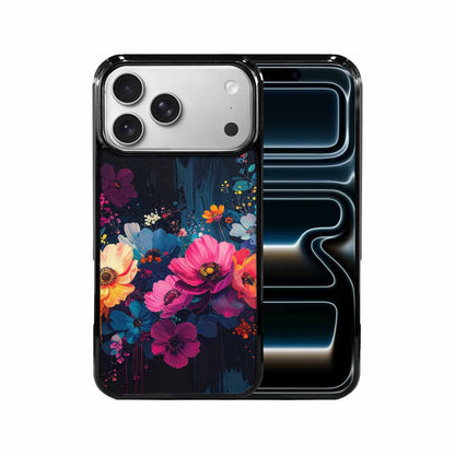 iPhone 17 Pro Max Case — Shadowy Glitch Floral Pattern Floral, Custom Phone Case